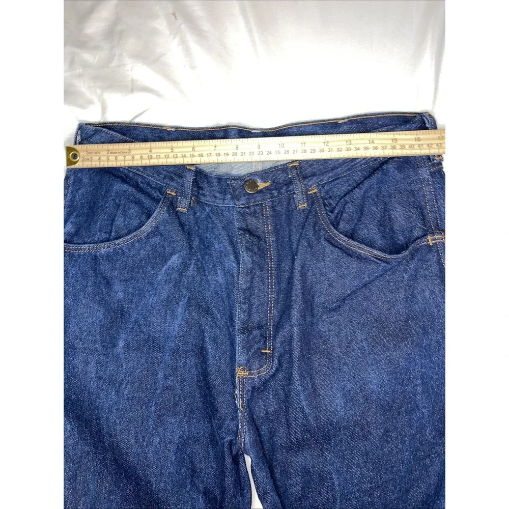 vintage‎ Rustler mens dark blue jeans 36x30 Cowboy Rodeo Western